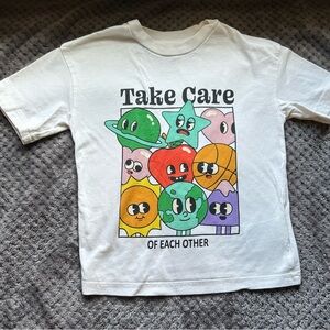 H&M Kids Tee - White with Colorful Characters